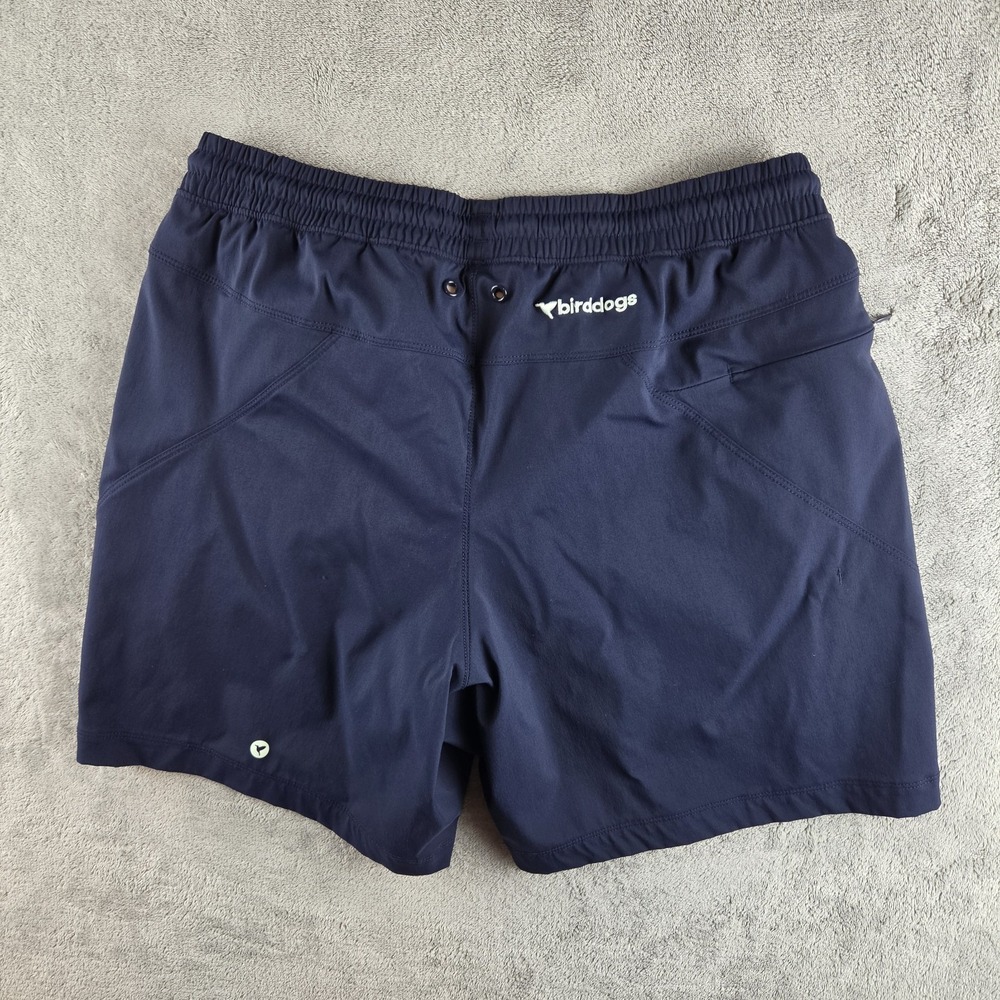 Birddogs Boom for your Boomstick Swim Navy Blue Lined Shorts Mens XL Trunks - Picture 2 of 9